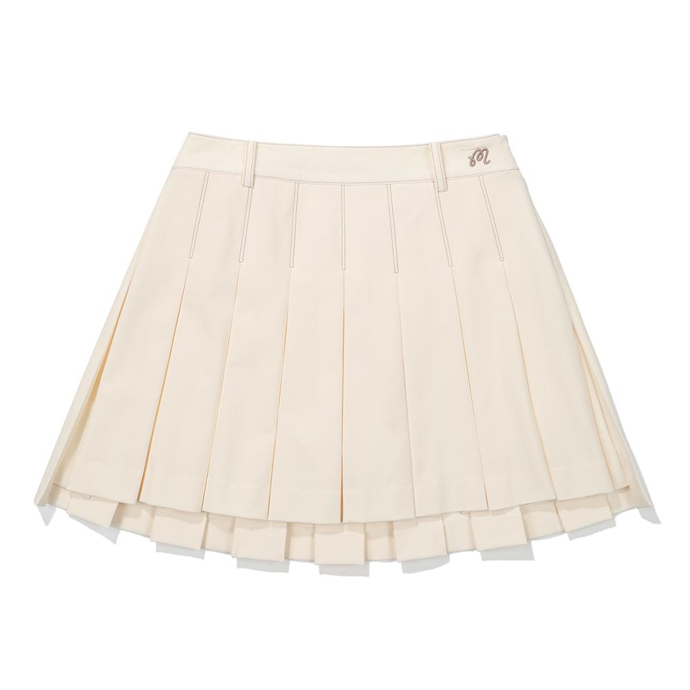 MALBON GOLF Stitch Point Ball Case Skirt Ivory (Woman)