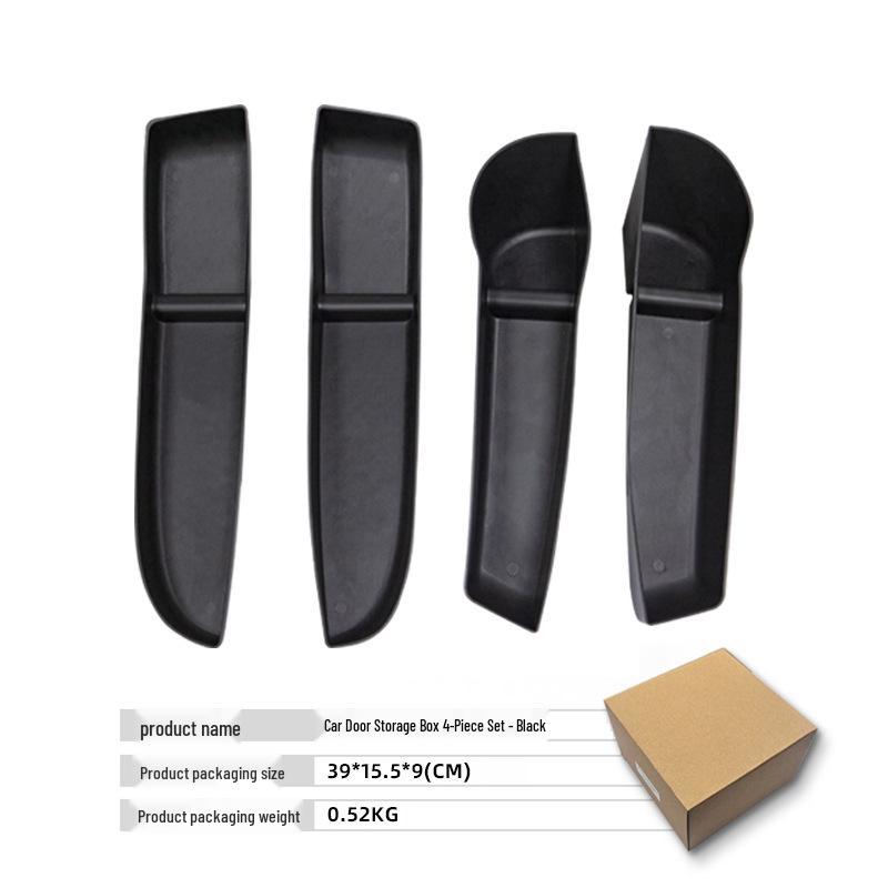 Tesla Model 3 Highland 4-Piece TPE Waterproof Door Storage Box Set