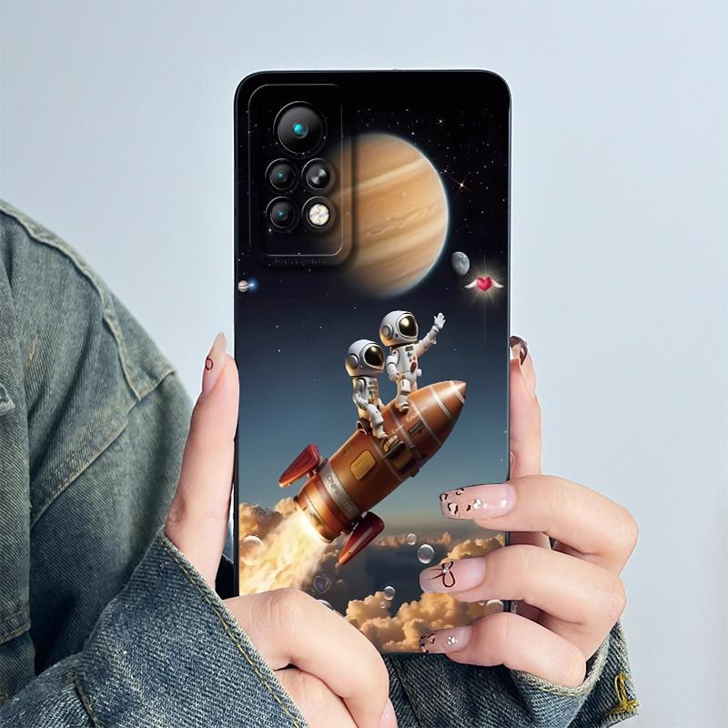 For Infinix Note 11 Pro X697 / Note 11s X698 Phone Case Cover Silicone Sweet Painted Shell Cartoon Funda Printed Casing Coque