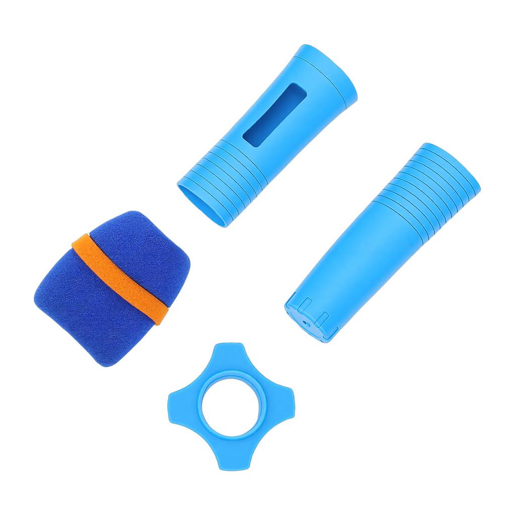 Silicone Wireless Microphone Handle Sleeve Anti Fall Mic   Cover with Windscreen Anti Slip   for KTV Home Karaoke Stagr