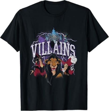 Villains Lightning Glow Black TShirt S