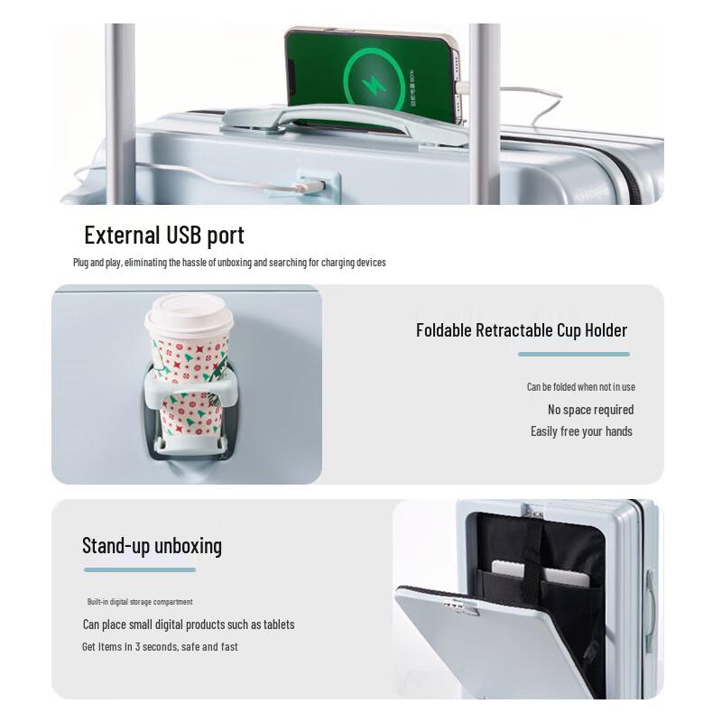 Li Shen Front-Opening ABS&PC Hardside Luggage