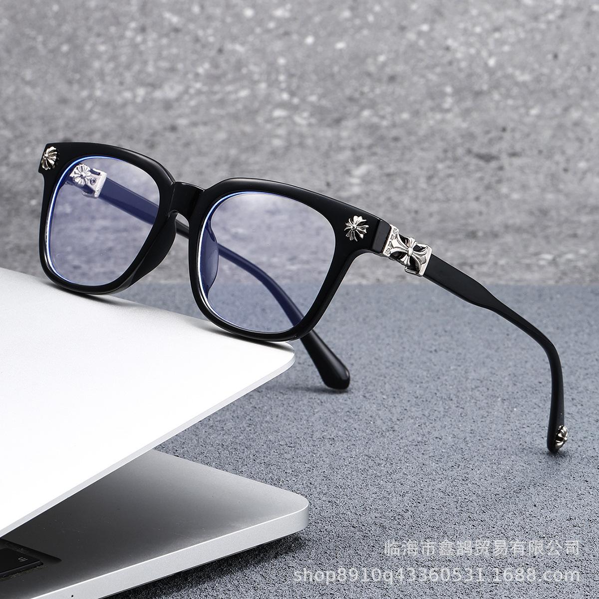

New Fashionable, Retro, Ultra-light TR Anti-blue Light Glasses Are A Cross-border Bestseller Transparent Sheet