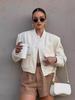 Women Fashion With Pockets Bomber Jacket Coats Vintage Long Sleeve Front Button Casual Female Outerwear Chic Tops