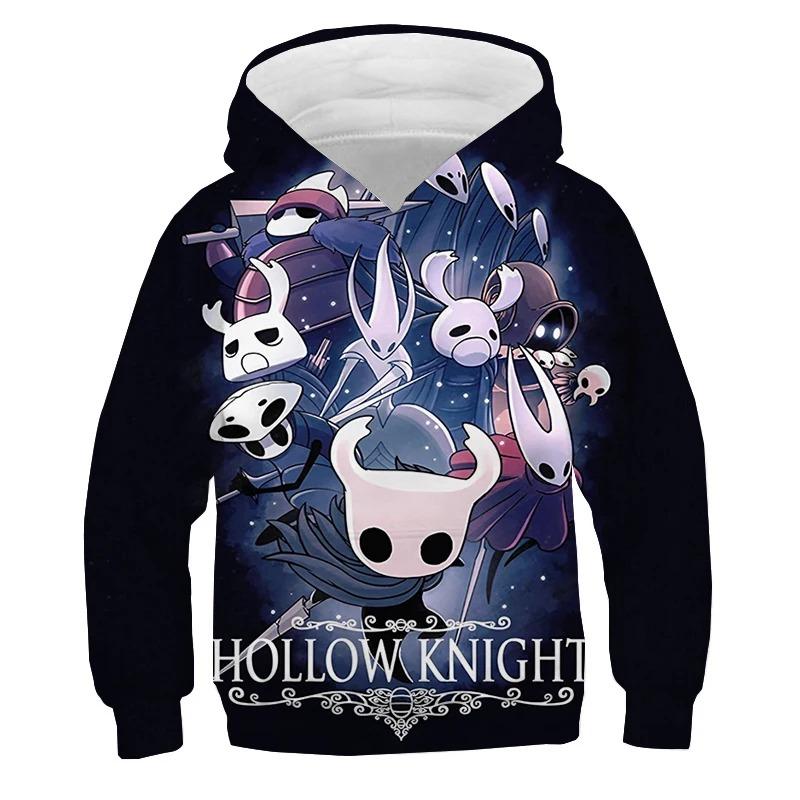 Hollow Knight Print Hoodies Men's Sweatshirts Autumn Pullover Boys Tracksuit Y2k Tops Anime Hoodie Kids Clothes