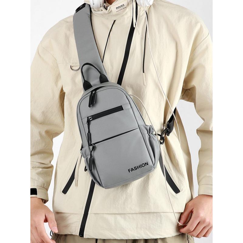 Men's Multi-Compartment Crossbody Bag: Outdoor Sports & Business Commute Handbag