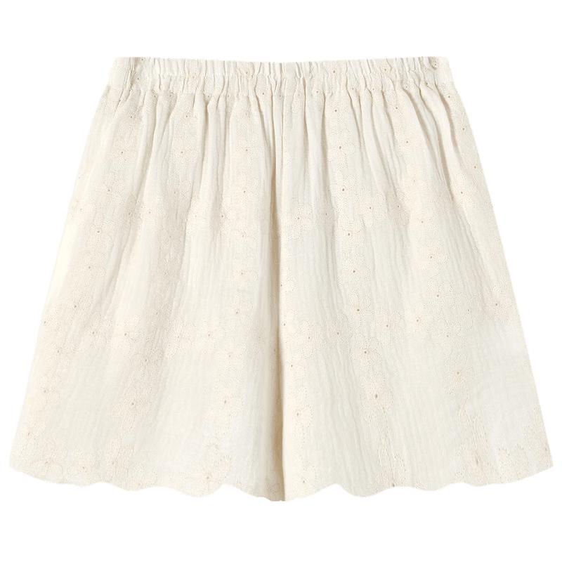 TonLion Damen lässige Shorts im französischen Stil mit Rüschen