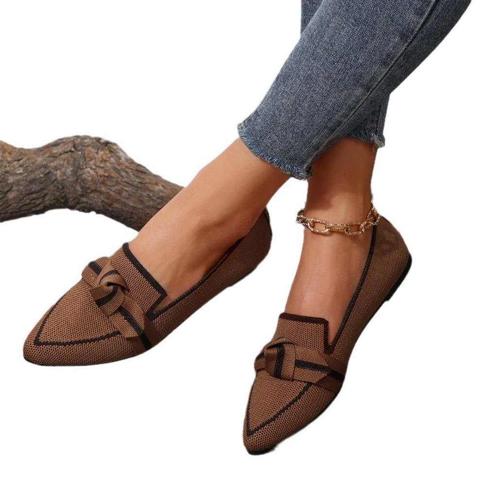 Fashion Women's Shoes Loafers Ballet Flats Pointed Toe Barefoot Slip-on Casual Low Heel Luxury Brand Woman Shoe New In Butterfly