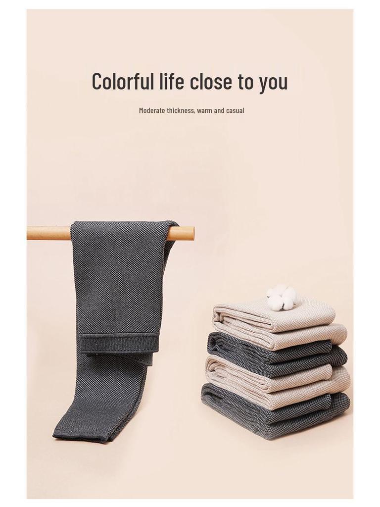 Winter Wool-Blend Unisex High-Waisted Slim Fit Thermal Pants