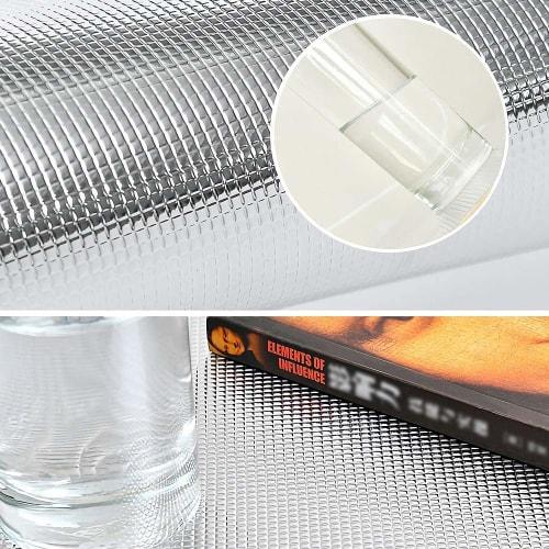 Cuttable Drawer Mat, EVA Aluminum Film, Silver, Heat Resistant (60C), Anti-Stain, Anti-Slip, Moisture-Proof, Oil-Proof, and Dehumidifying, Protects F