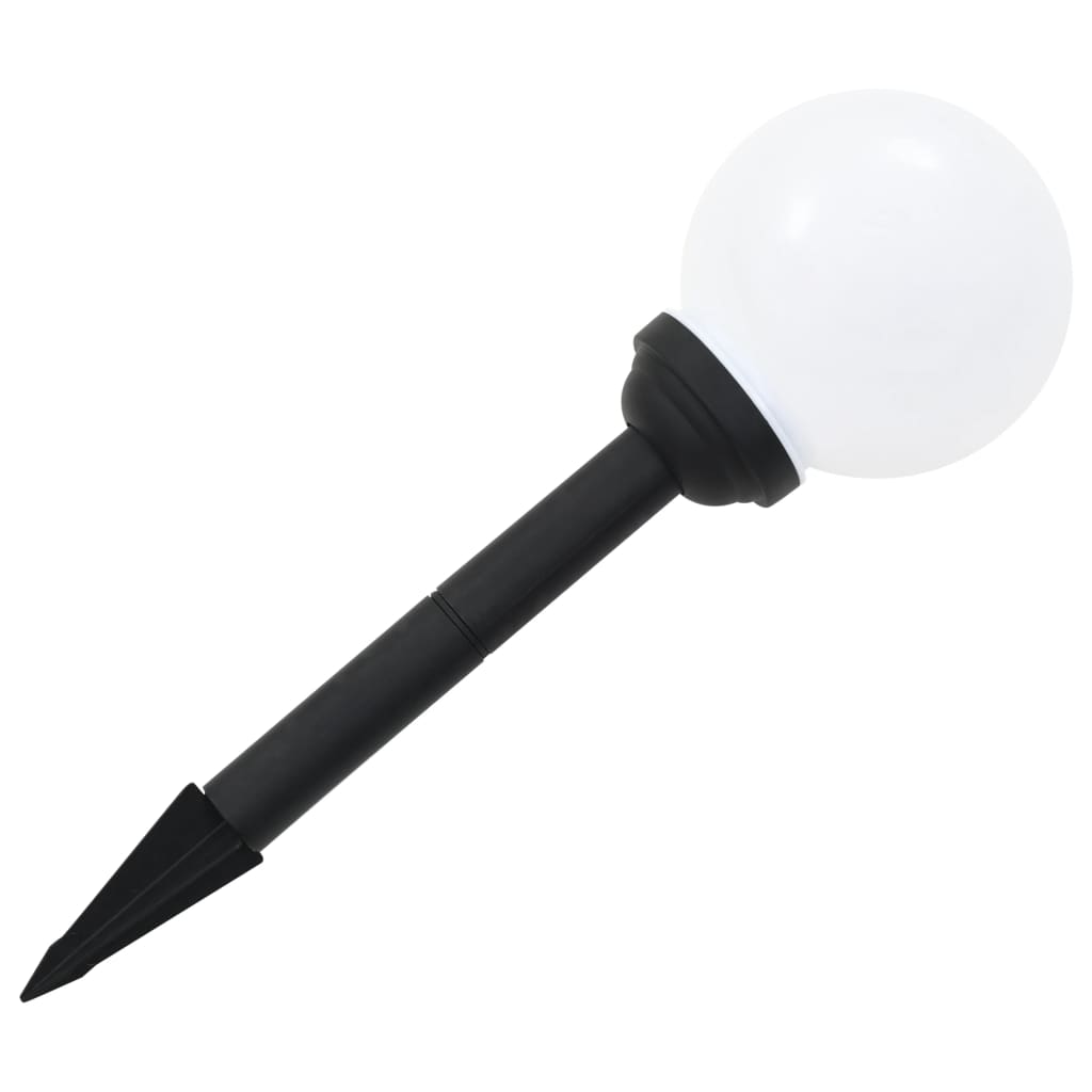 Vidaxl Lampy Solarne Do Ogrodu, 6 Szt., Led, Kuliste, 20 Cm, Rgb