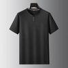 Dibenze Heren Plus Size Katoenen T-shirt met V-hals