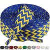 Sneaker Shoe Laces 1.5cm Width Thick Flat Shoelaces for Basketball Tennis Sports Shoes Shoelace Wavy Bread Rope Shoes Strings