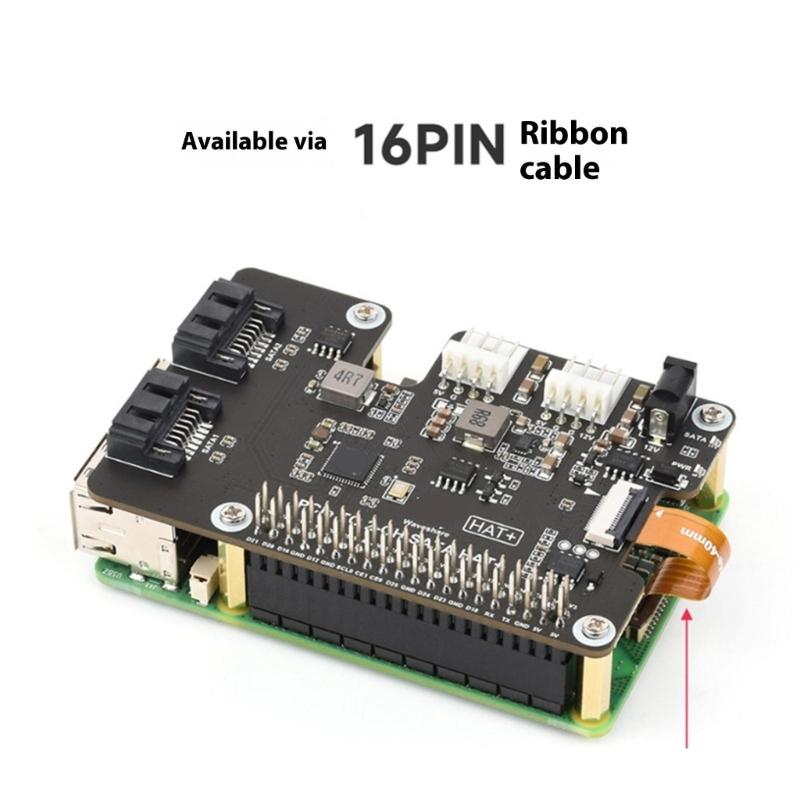 Two Channel SATAs Expansion Card PCIe Interfaces for 5 Enables 2 Storage Devices Connection