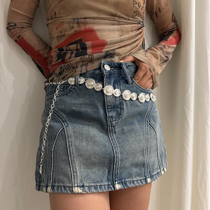 Four Seasons Available New Belt Women'S Leather Fashion Versatile Jeans Belt Decoration With Skirt, Suit, Sweater Waist Cover