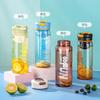 Water Bottle Summer New Portable Car Graduated Water Cup Outdoor Portable Plastic Sports Water Cup Student with Tea Leak Cup