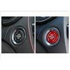 Start Button Ignition Switch Cover Trim Red Carbon Fiber For Cadillac CT5 19-20