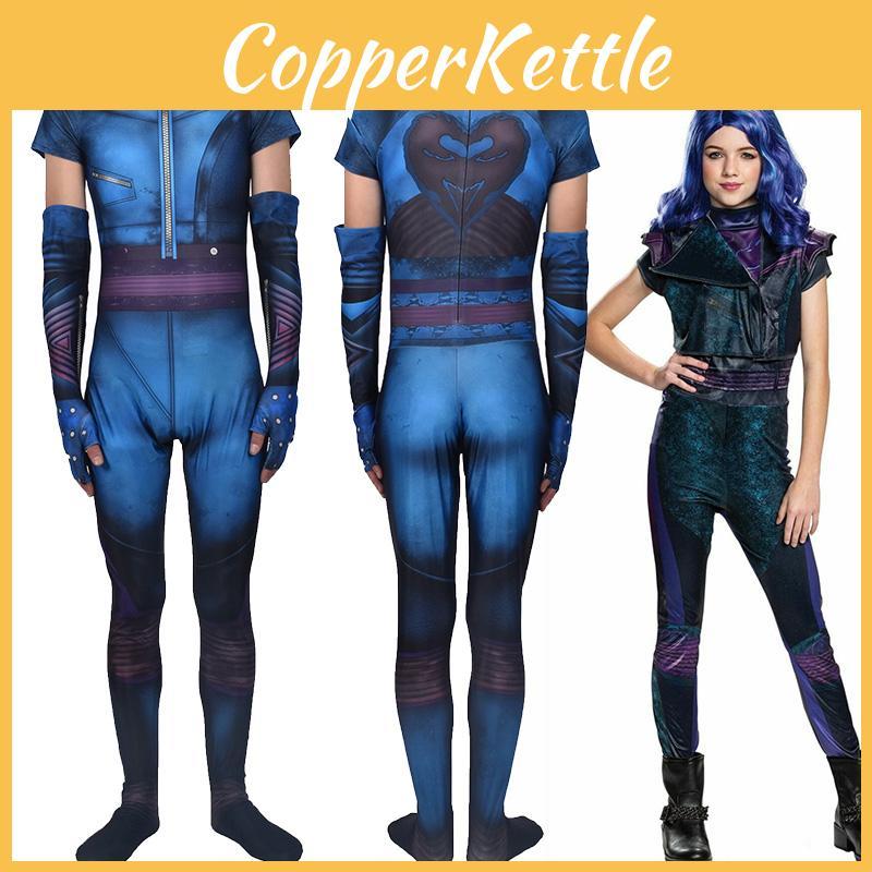 Exquisite Descendants 3 Evie Cosplay Costume Jumpsuit For Adults And Kids Perfect For Halloween
