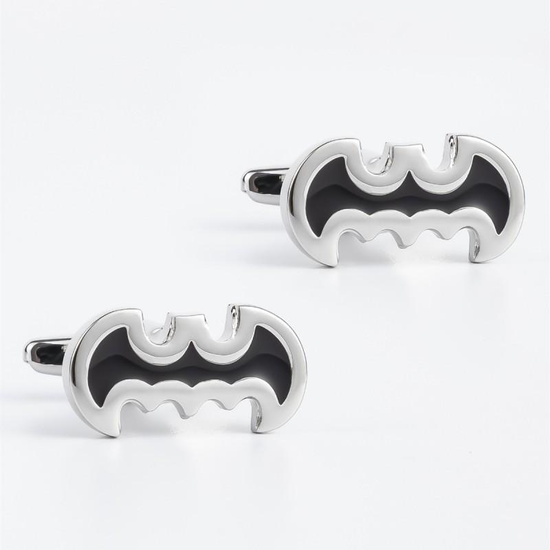 

High End Black Batman Oil Dripping Enamel Cufflinks Men s French Sleeve Shirt all-natural