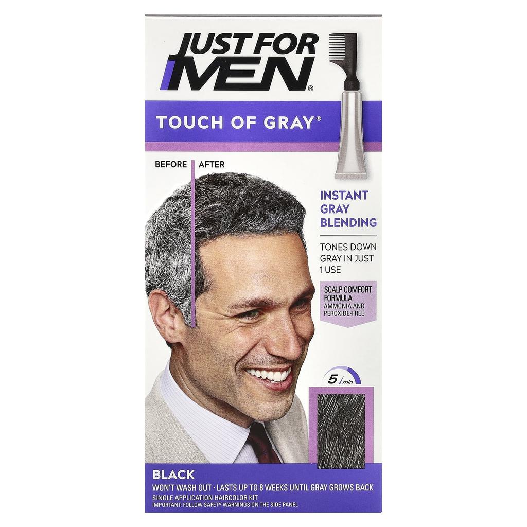 Touch of Grey®, T-55 Black, 1-Use Hair Color Kit