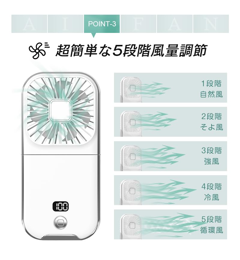 For Powerful 3000mAh Portable Handheld Airflow 3000mAh Battery Level Perfect for Mountain Fireworks and Summer Heatstroke Prevention [New 2025