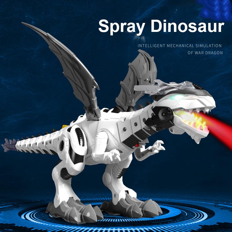 Dinozauri mecanice cu pulverizare mari, cu aripă, desene animate electronice, model de animal de mers, dinozauriu, jucărie, robot, pterozauri, jucării pentru copii