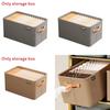 Modern Minimalist Fabric Storage Bin With Foldable Design For Clothing And Toy Organization