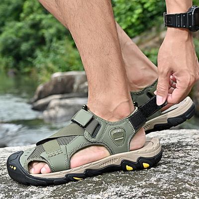 Letnie Sandały Outdoorowe dla Mężczyzn Oddychające Buty Turystyczne Woda Plaża Sandały Męskie Kemping Wspinaczka Aqua Sneaker