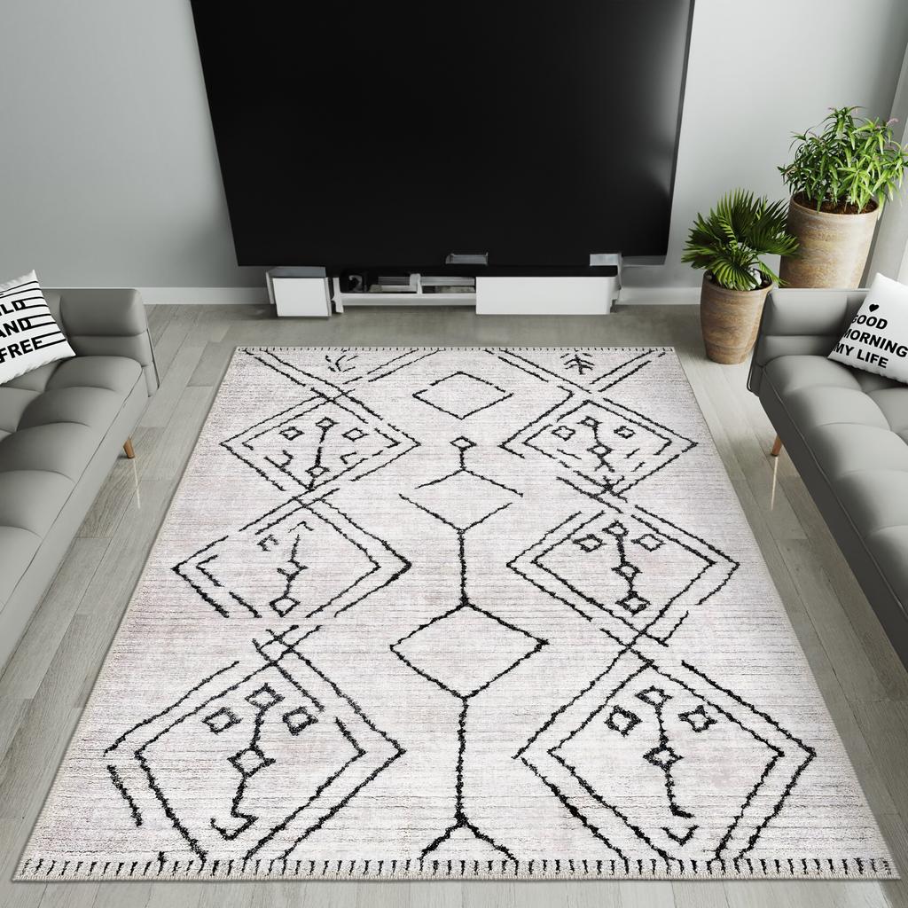 Decorative Area Rugs, Rugs For Living Room, Machine Washable Rug, Non Slip Rug