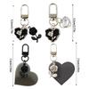 Unisex Bag Pendant Rose Keychain Fashion Statement Key Charm Stylish Key Pendant Unique Key Ornament Perfect for Key Bag