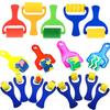 Children Drawing Toys Painting Sponge Roller Brush Kids Graffiti DIY Tool Early Education Toys Parent-child Interaction Toy TMZ