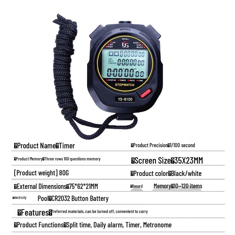 Tieqin 100-Lap Referee Sports Stopwatch