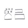 3D Gingerbread House Cookie Cutter Set Three-dimensional Multi-specification Fondant Cutter Stainless Steel Baking Tool Xmas