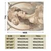Language of Flowers Alphonse Mucha Blankets Quality Warm Soft Bedding Throws Winter Kids Couch Chair Fashion Bedspread