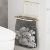 Garbage Bag Hanger Foldable Kitchen Trash Bag Holder Over Cabinet Door No-Drill Wall Mounted Large Capacity Waste Bag Rack
