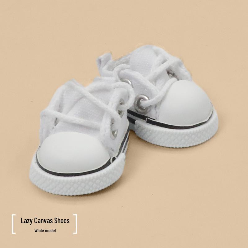 17cm Labubu Multi-Color Low-Top Canvas Doll Shoes - Dress-Up Photo Props