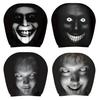 2 stk. Halloween Bil Nakkestøttebetræk, Sæde Nakkepudebetræk med Gyser-tema, Åndbar Strækbar Sæde Nakkestøttebeskytter til Bilinteriør