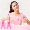 100 Pcs Breast Cancer Awareness Pins Pink Ribbon Lapel Pins Hope Power Love Fight Cancer Theme Fabric Pins Bulk For Charity