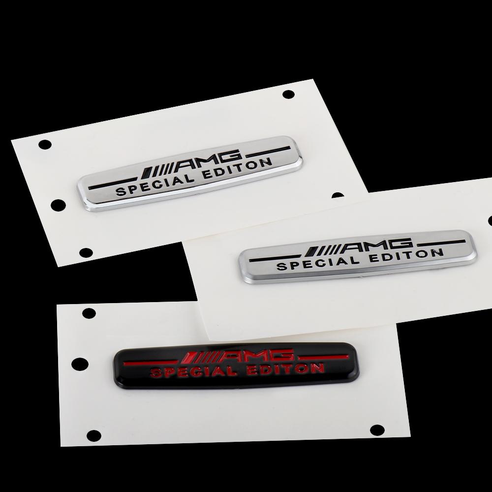 3D Aluminium Auto Karosserie Kofferraum SPEZIALAUSGABE Logo Aufkleber Auto Zubehör für Mercedes Benz AMG GLK W211 W212 W213 Smart Fortwo