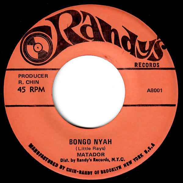 7inch Record LLOYD THE MATADOR - Bongo Nyah 8001 Randy's US Reggae, Ska & Dub Used