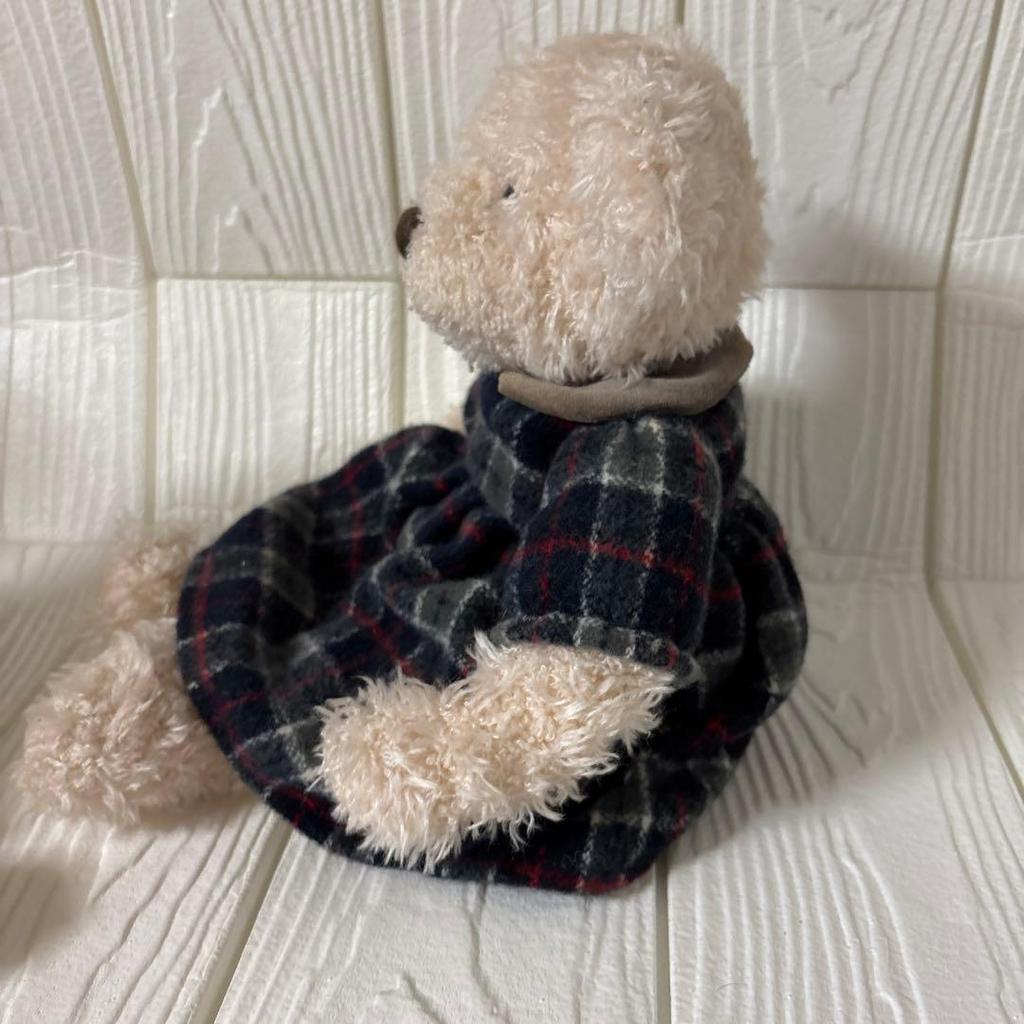 [USED] RUSS Checkered Dress Teddy Bear