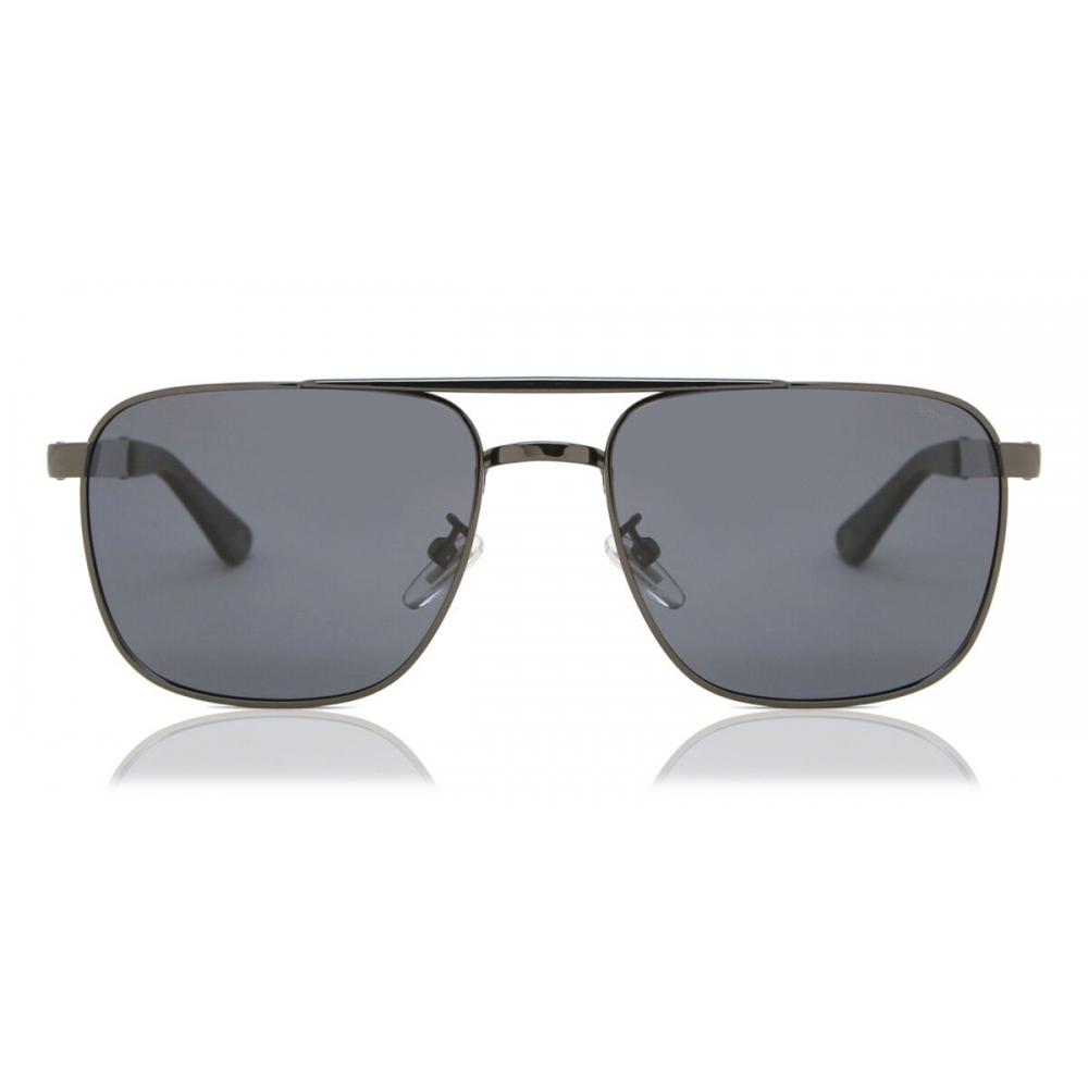 

Police Spl890e Polarized K56p Unisex Sunglasses Shiny Bachelite Grey/58