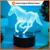 Creative Galloping Horse Shaped 3D Night Light Touch 7-Color Color Decoration Room Atmosphere Gift Light As a Holiday Gift