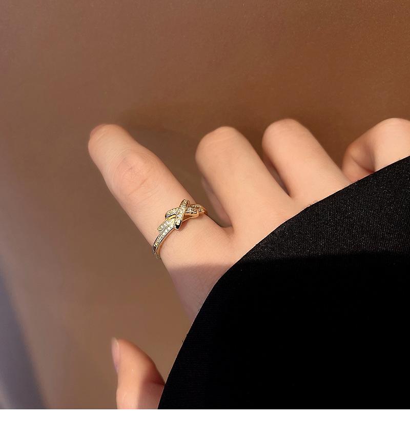 Korean Flower Design High-End Gold-Plated Ring