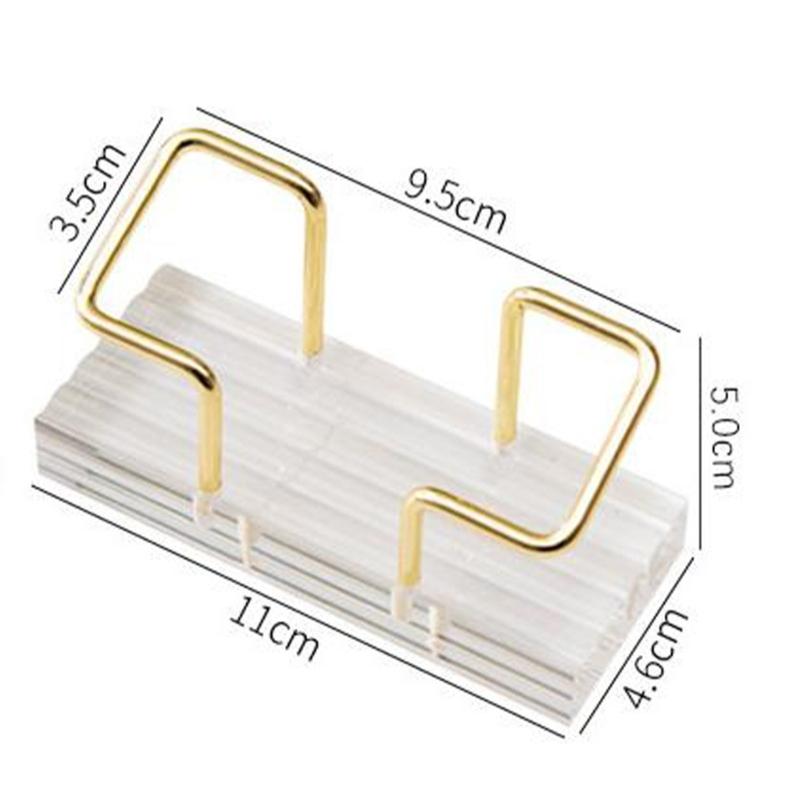 Metal Business Card Holders Business Card Stand Postcard Holders Creative Business Card Display Rack for Office Tabletop