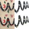 2m 65ftx90mm Chunky Tinsel Chrismas Tree Decoration Xmas Garland Bowknot
