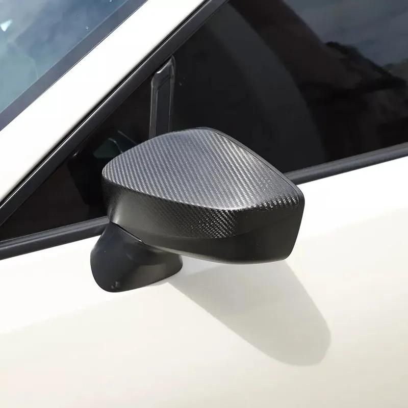 For Toyota 86 Subaru BRZ 2012- Real Carbon Fiber Car Sticker Rearview Side Mirror Cover Wing Cap  Exterior Door Case Trim
