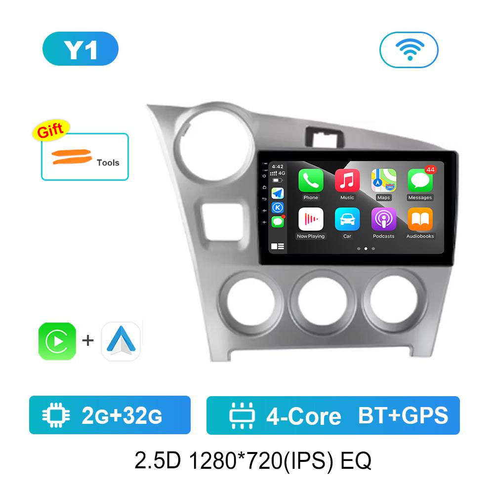 

для TOYOTA MATRIX 2009 - 2014 Система Android 9 Автомагнитола Мультимедийный плеер WiFi GPS Навигация 4G Bluetooth Сенсорный экран Автоинструменты