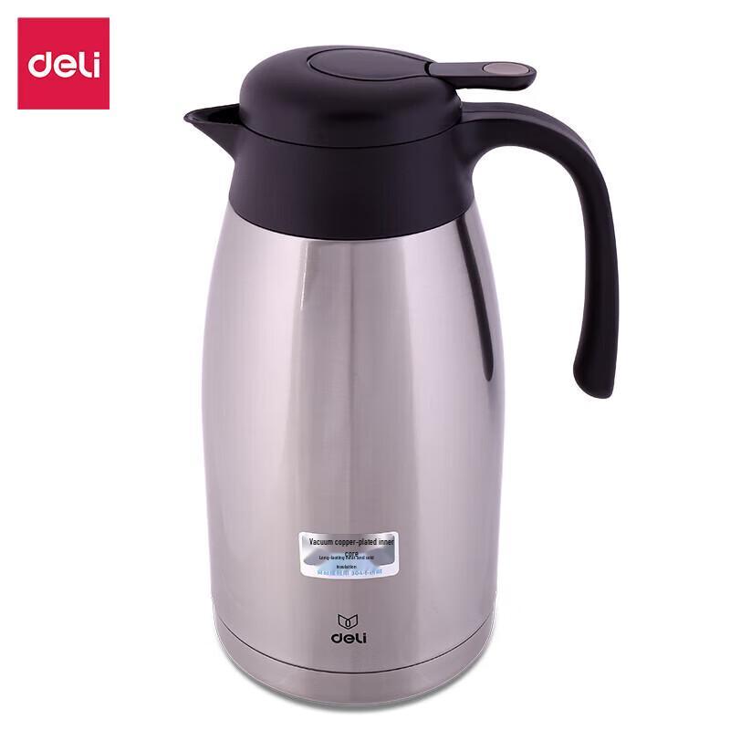 Deli 17755 Stainless Steel Vacuum Thermos Pot 2L