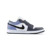 Jordan Air Jordan 1 Low Abrasion Resistant Low top Vintage Basketball Shoes Unisex Gray Blue 553558-044(Team448-)